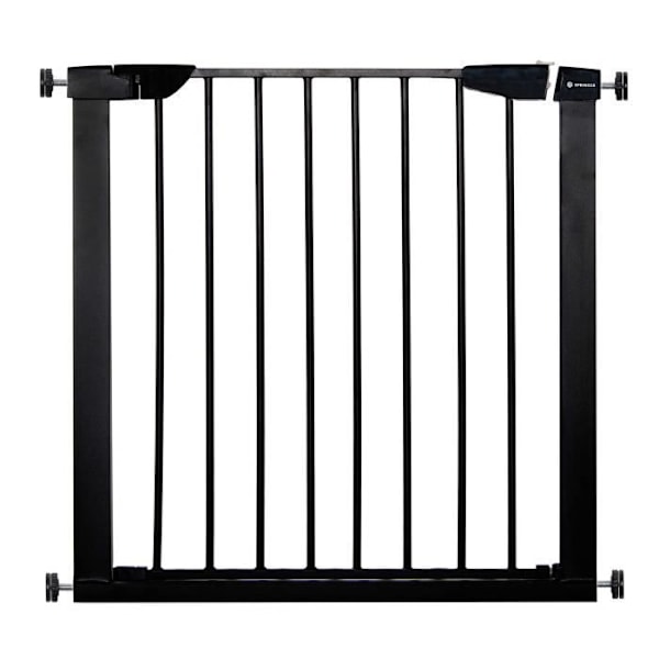 SPRINGOS® Baby- og børnesikringslåge til trapper, døre 75-82 cm Svart