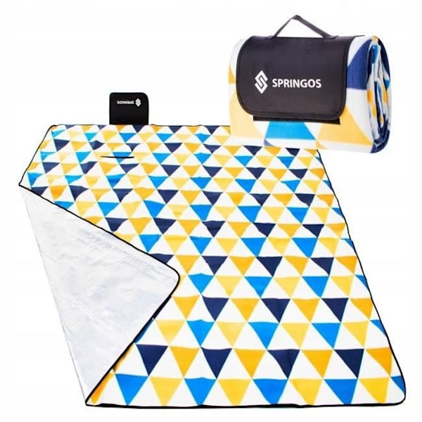 SPRINGOS® Piknikpeitto Vedenpitävä Kannettava Taitettava Piknikmatto 200 x 200 cm mångfärgad