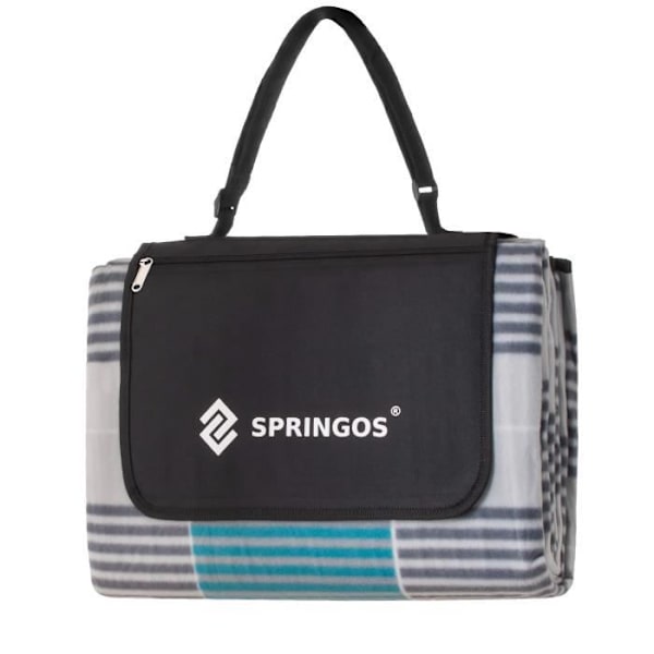 SPRINGOS® Picknickfilt Vattentät Bärbar Vikbar Picknickmatta 200 x 240 cm mångfärgad