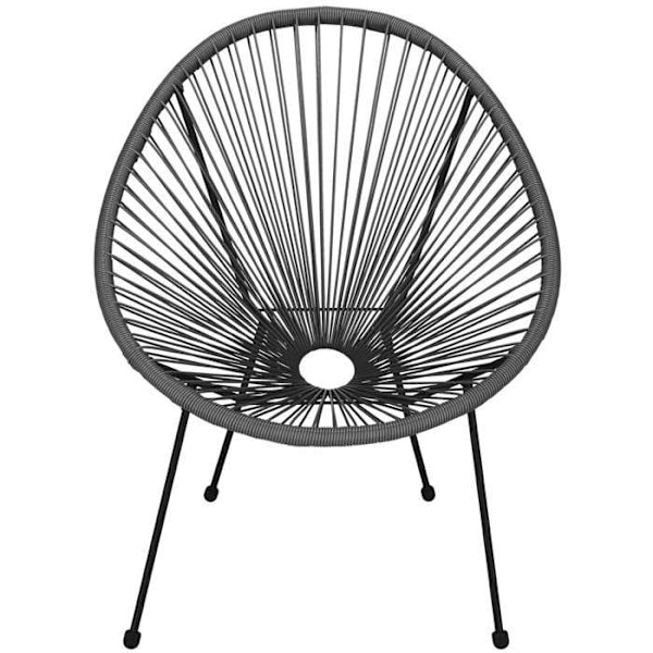 Havemøbel - Springos - Acapulco - Grå - Metal - Attraktivt design grå
