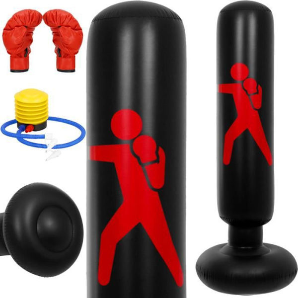 Sæk med slag - SPRINGOS® - 160 CM - Oppustelig - PVC - Til børn og voksne mångfärgad