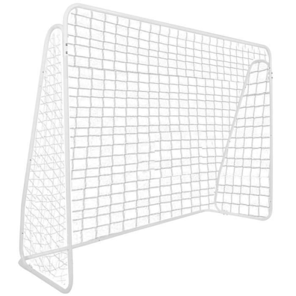 SPRINGOS® träningsfotbollsmål 213x152 cm i stål Vit