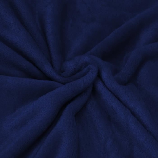 Tæppe - SPRINGOS - 200x220 cm - Kongeblå - 100% polyester - Blødt og varmt kungsblå