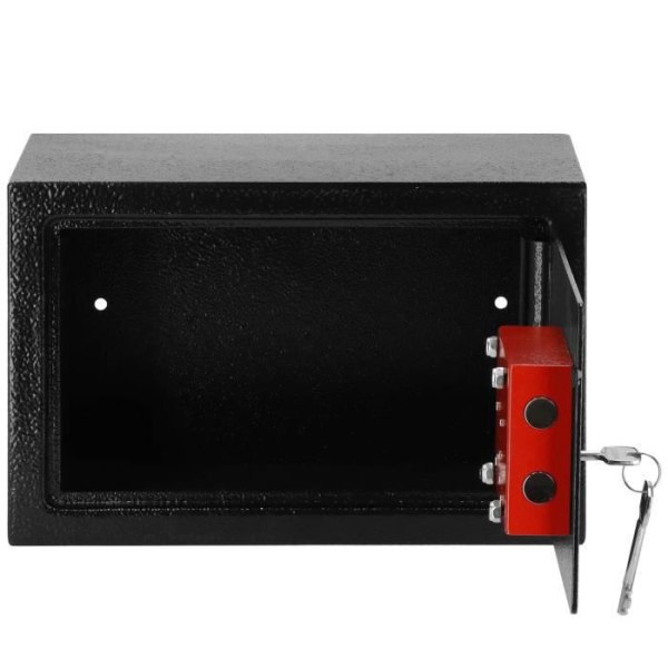 SPRINGOS® kassaskåp för hemmet - Högsäkerhetsstål - Pengaförvaring med nyckel 31x20x20cm