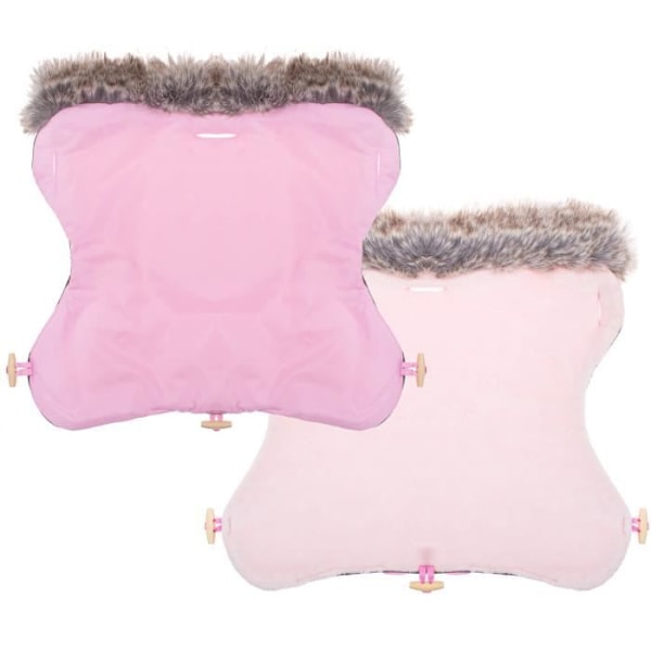SPRINGOS® Universal Barnvagn Fotpåse, Babysitsöverdrag, Sovsäck, Värmare, Benskydd med vante - Rosa Rosa