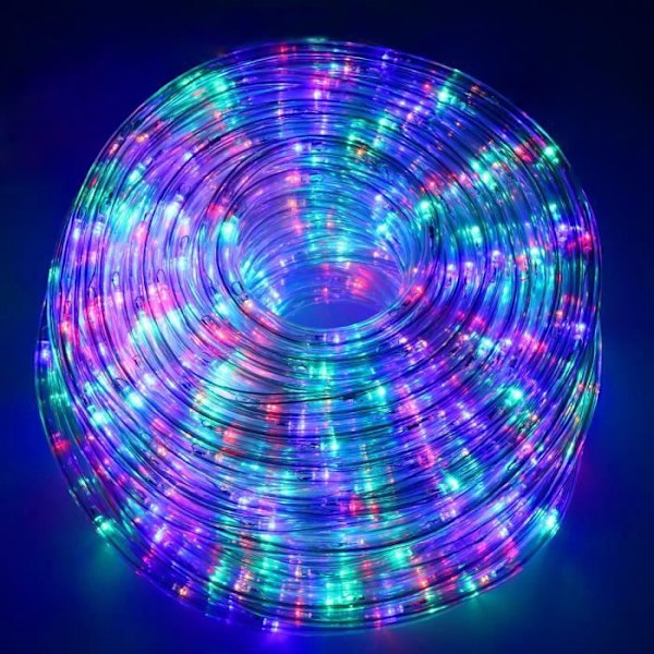 Lysende guirlande - SPRINGOS - 480 LED - 21,5 m - 8 funktioner - IP44 - multicolor flerfarvet