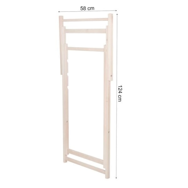 SPRINGOS® Havedækstol Sammenklappelig Beach Wood Loungestol 120 kg grafit