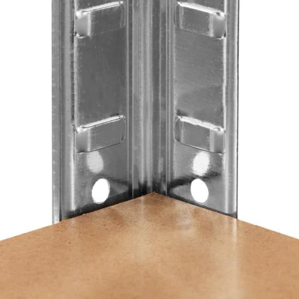 SPRINGOS® Metallhyllor, galvaniserade 5 hyllplan 75 x 150 x 30 cm - Max. 625 kg
