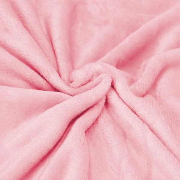 Springos® Rutig, sofftäcke, mysig filt 200 x 220 cm Rosa