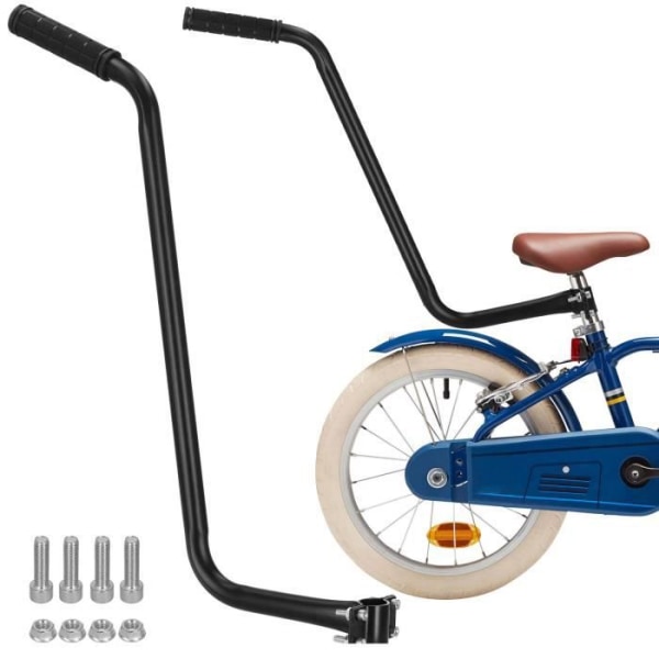 SPRINGOS børnecykelstangstang - 70 cm sadelpindfastgørelse - sikkerhed Svart