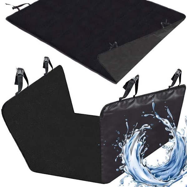 Beskyttelsesbetræk til bagsæde - SPRINGOS - Vandtæt - 100% polyester - 147x137 cm Svart