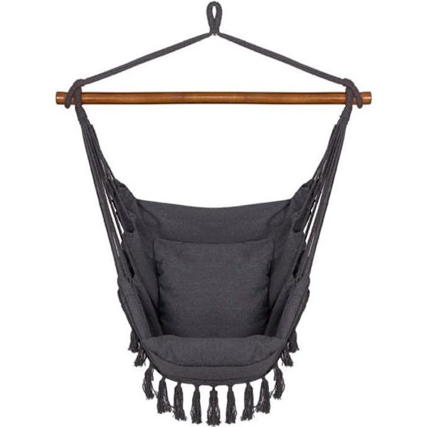 Riippuva Käsinoja - SPRINGOS - Hammock Tuoli - Harmaa - Sisälle - 150 kg Grå