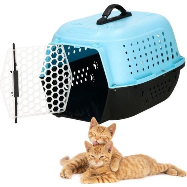SPRINGOS® Transportbur för hundar Transportlåda för husdjur 48 x 28 x 33 cm katter hundar kaniner
