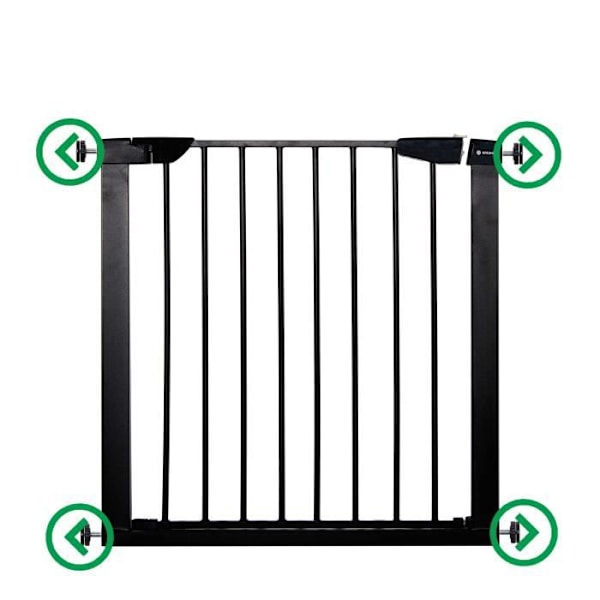 SPRINGOS® Baby- og børnesikringslåge til trapper, døre 75-96 cm