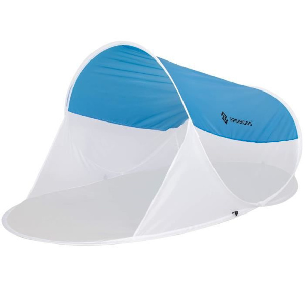 Rantalamppu - SPRINGOS® - Pop-up - 200x120x95 cm - 50% UV-suojaus - Sininen Blå /