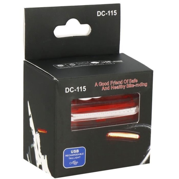 SPRINGOS® cykelbaglygte - USB genopladeligt batteri - 6 lystilstande Snape