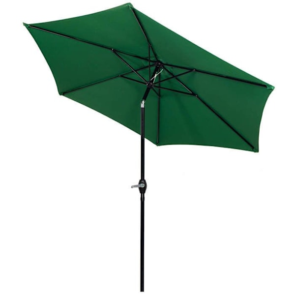 Springos® Haveparasol med vippefunktion og kranksystem 260 cm Grön