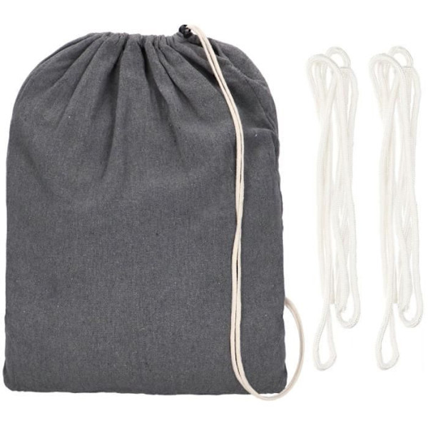 Kaksinkertainen riippumatto - SPRINGOS - Harmaa - 200 x 150 cm - 200 kg - Sivustarruilla Grå