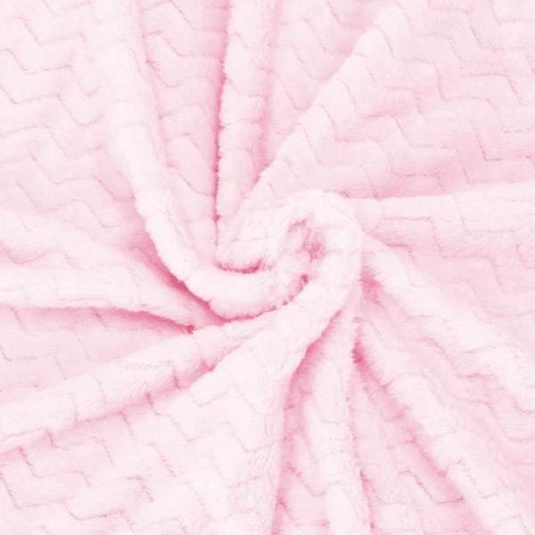 Tæppe - SPRINGOS - Zigzag - 130 x 180 cm - Polyester - Blødt og varmt Rosa