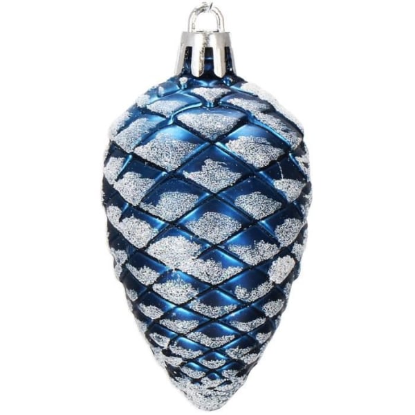 SPRINGOS® 77 delar Trädbollsdekorationer Plast 21 olika mönster Okrossbara julgransdekorationer - Mörkblå