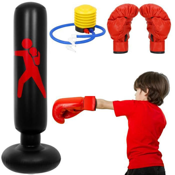 Sæk med slag - SPRINGOS® - 160 CM - Oppustelig - PVC - Til børn og voksne mångfärgad