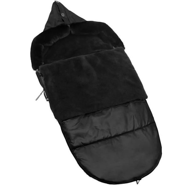 SPRINGOS® Vinterfotpåse för barnvagn, släde och babysits 40 x 80 cm Svart
