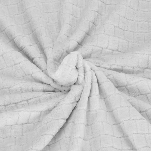 SPRINGOS® Mysig filt 170 x 210 cm Inomhusfilt Sängöverkast Textur Våffelmönster Mjuk Varm Pläd ljusgrått