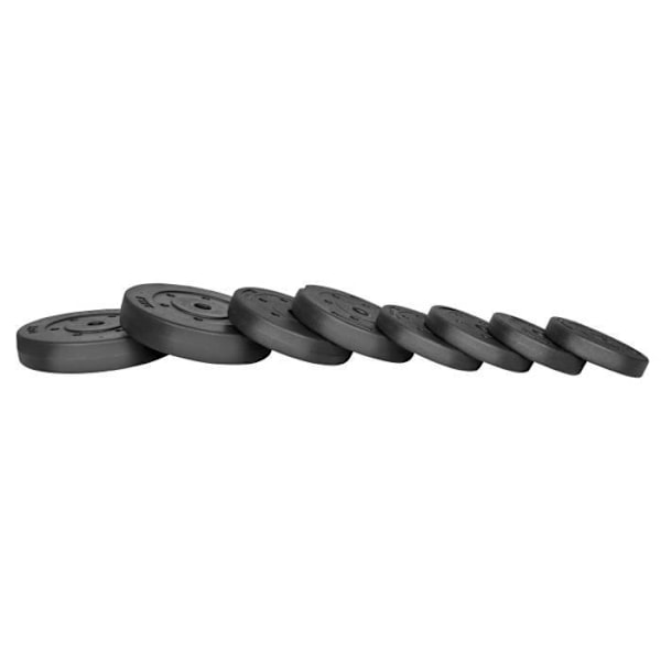 Korte håndvægt - Springos® - 20 kg - Sort - Unisex - Ideel til begyndere og viderekomne svart