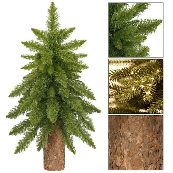 Koe joulukuusi - SPRINGOS - 90 cm - Vihreä luonnollisella rungolla - PVC, PE - Sisätiloihin Grön
