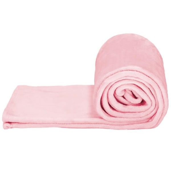 Sengetæppe - SPRINGOS® - 200x220 cm - 100% polyester - Blød - Lyserød Rosa