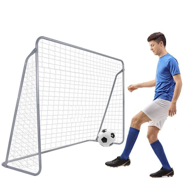 Men fodboldtræningsmål - SPRINGOS - 240 x 170 cm - Stål - Unisex - Voksen Grå