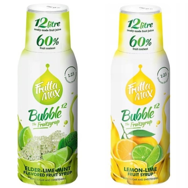 Fruttamax Lime Mint och Citron Lime Sirap 500ml