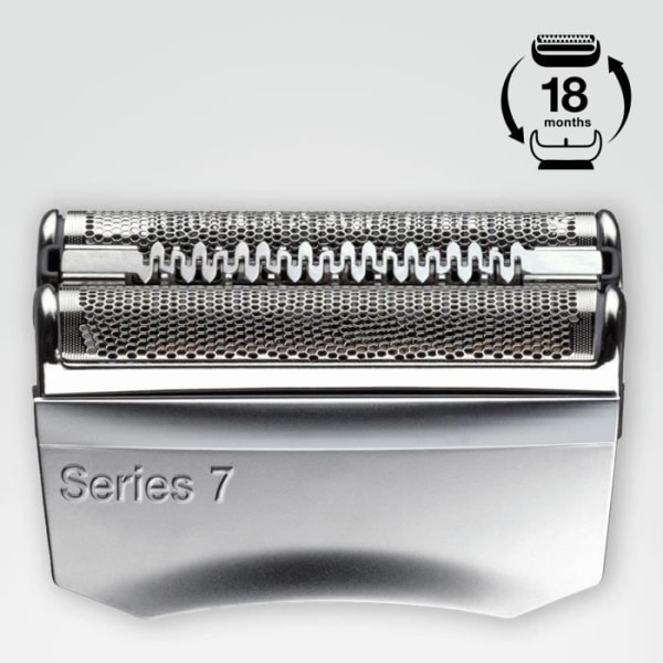 Braun Series 7 rakhuvud silver ersättningsdel - kompatibel med Series 7, 70S rakapparater