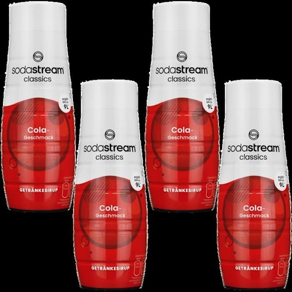 Colasirap - SodaStream - 440ml - 4 Flaskor - Äkta Smak - Kolsyrad Dryck