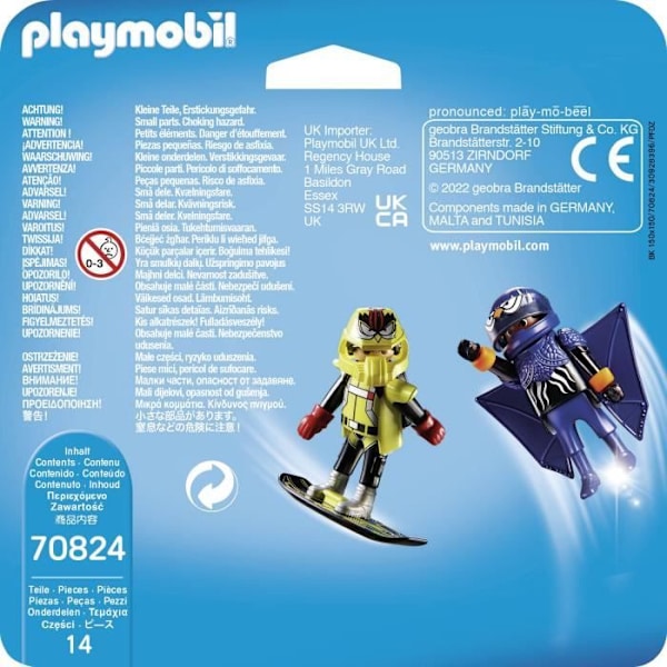 PLAYMOBIL - 70824 - Playmobil Duo - Air Stuntshow - Barn - Från 4 år - Blandade material - Flerfärgad Flerfärgad