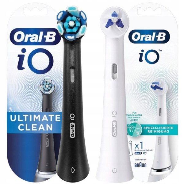 2x tandborsthuvud Oral-B iO Ultimate clean Black + Oral-B iO Specialized Clean