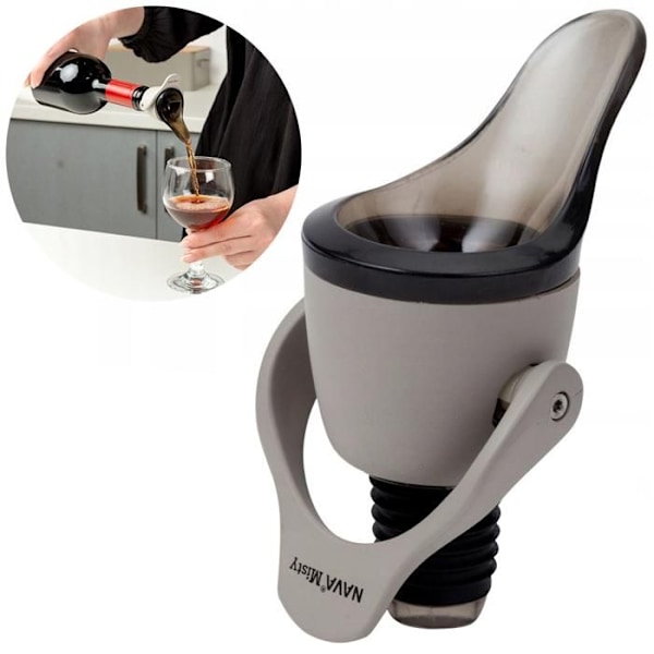Bouchon verseur - MISTY - 9cm - Plast - Beige - Sous vide beige, transparent
