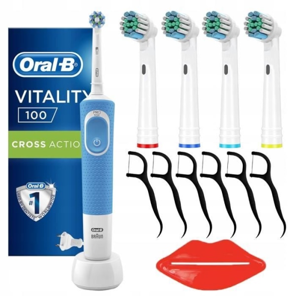 Oral-B Vitality 100 blå eltandborste med tillbehör