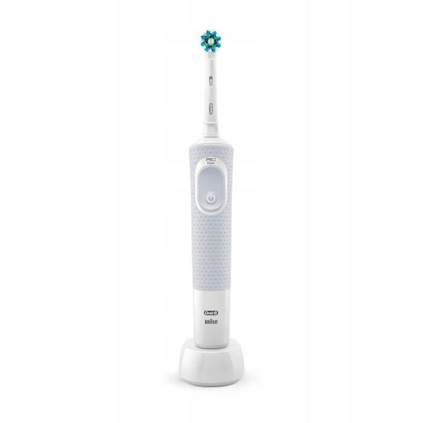Elektrisk tandborste - Oral-B - Vitality 100 Vit - 4 ersättningsborstar - Tands bleaching