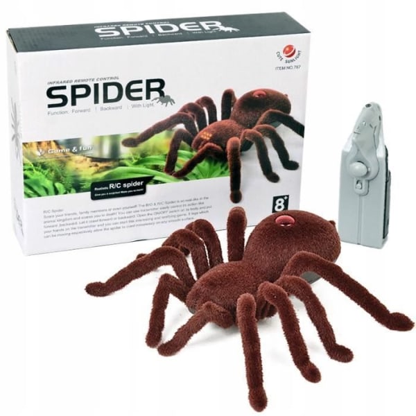 Fjärrkontroll tarantula spindelleksak + fjärrkontroll