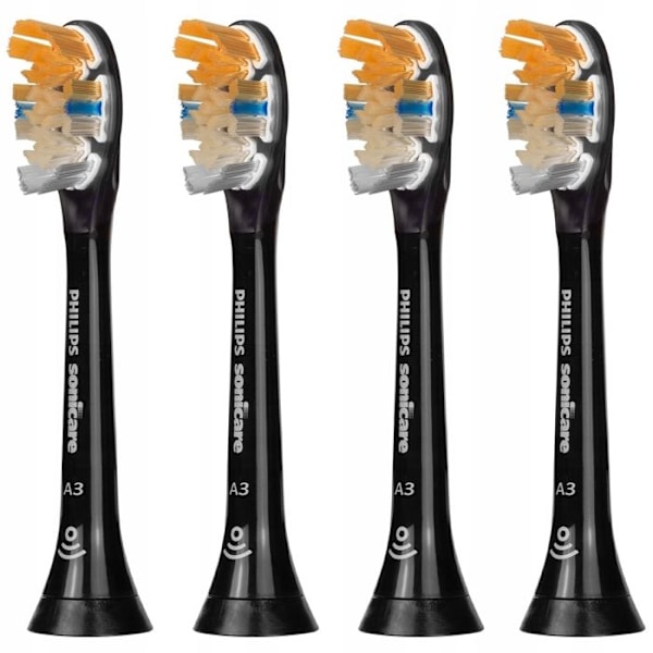 4x Philips Sonicare A3 Premium allt-i-ett-tandborstspetsar Sonic Black
