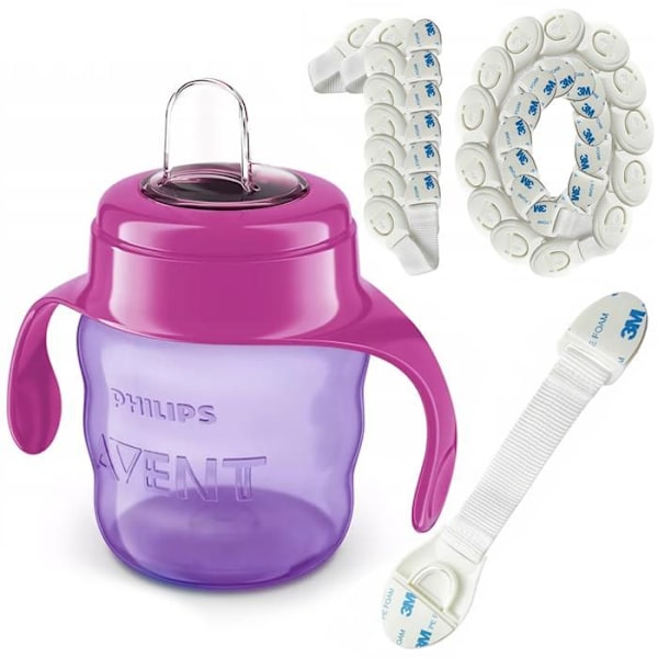 Gourde Barn - Philips Avent - SCF551 - Antisläpp - 200 ml - Rosa Rosa
