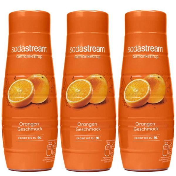 3x SodaStream Classics Orange Sirap 440ml