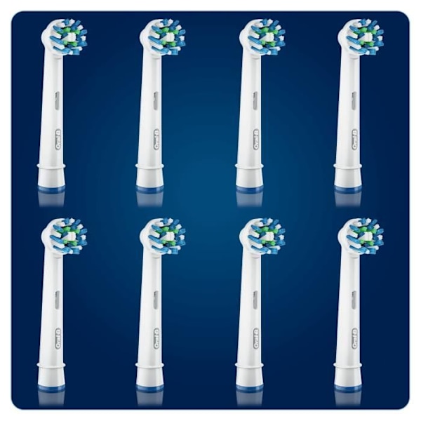 Oral-B CrossAction 8 ersättningsborsthuvuden