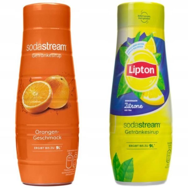 Sodastream Apelsin och Lipton Citron Te Sirap Set 440ml