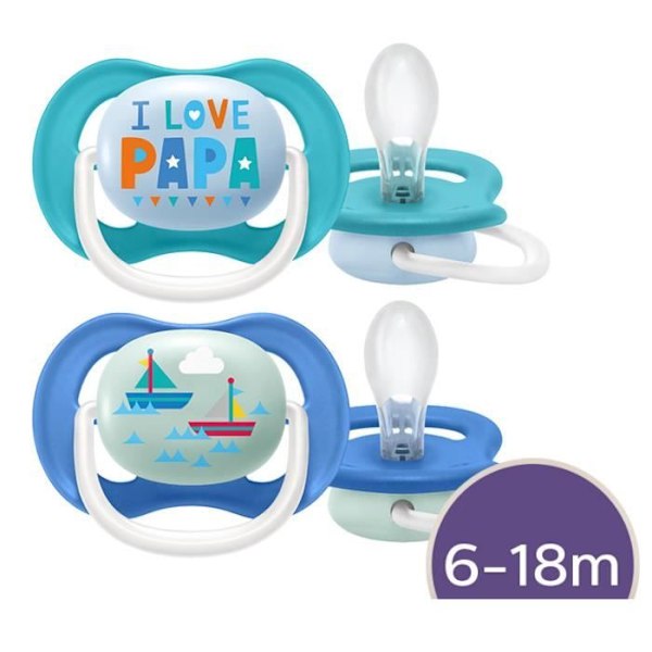 Avent napp ULTRA AIR HAPPY 6-18 m JAG ÄLSKAR PAPA