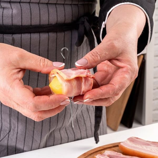 Köksspett - NELIPS - 10cm - Rostfritt stål - Set om 10 - Praktiska och robusta