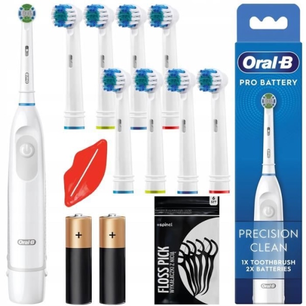 Oral-B DB5 Vit elektrisk tandborste + 8 utbytestips