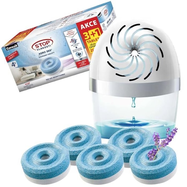 CERESIT Fuktabsorberare Vit STOP Fukttabletter Set 4+1