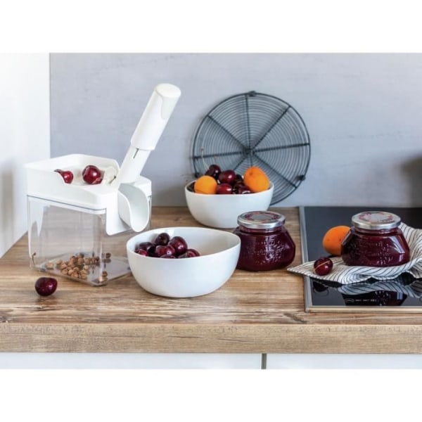 Leifheit Cherry Pitter White Pitting Core Extractor Kitchen 433465 Vit, grå, transparent